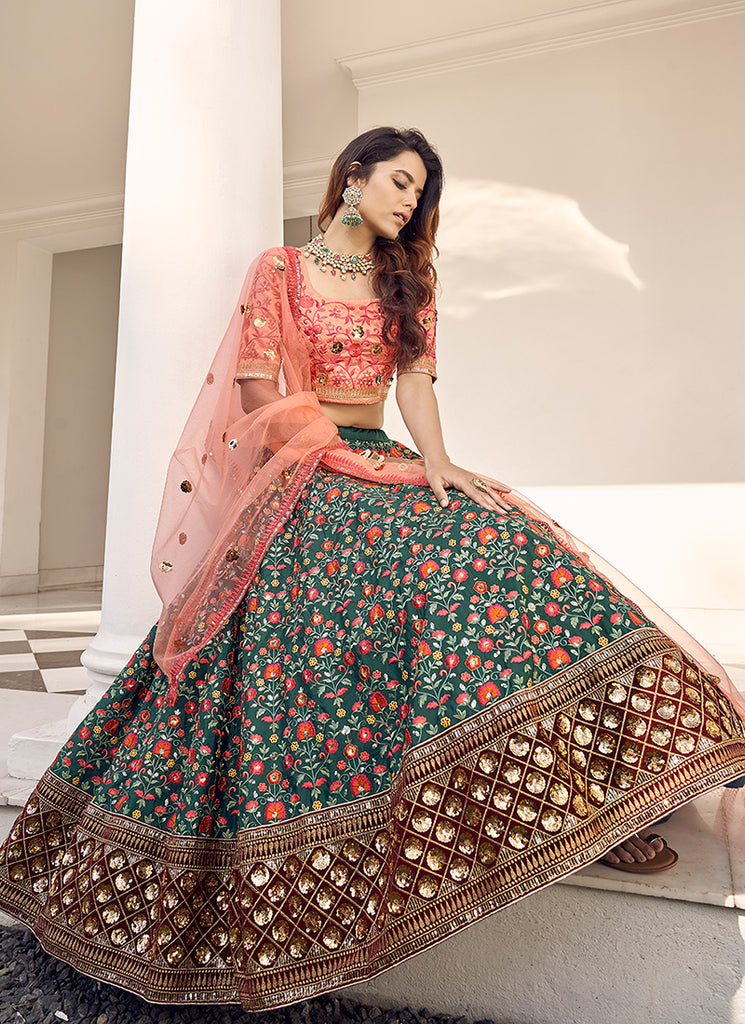 Shop Diwali Lehenga In USA, UK, Canada, Germany, Mauritius, Singapore With Free Shipping Worldwide.