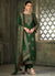 Green Multi Embroidery Pashmina Salwar Kameez Suit