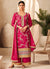 Rani Pink Multi Embroidery Afghani Style Suit