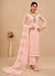 Baby Pink Multi Embroidered Pakistani Pant Style Suit