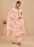 Blush Pink Multi Embroidered Pakistani Pant Style Suit