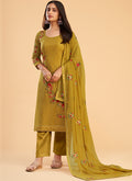 Yellow Multi Embroidery Traditional Salwar Suit