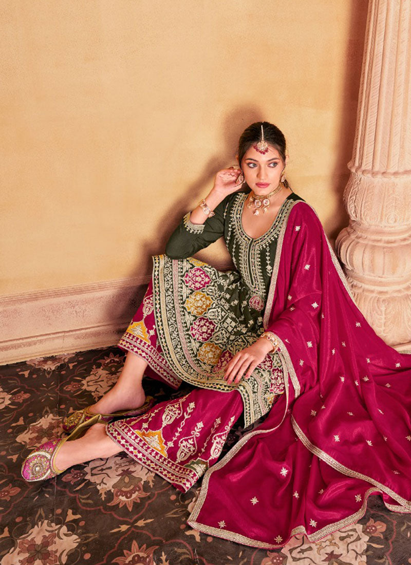 Buy Anarkali Palazzo Suit In USA UK Canada