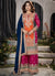 Rani Pink And Orange Embroidery Traditional Palazzo Suit