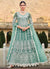 Sea Green Embroidery Wedding Anarkali Suit