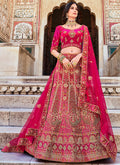 Pink Designer Embroidery Bridal Lehenga Choli