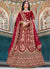 Bridal Red Designer Embroidery Bridal Lehenga Choli