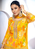 Indian Suits - Yellow Golden Gharara Suit In usa