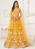 Yellow Traditional Embroidered Wedding Lehenga Choli