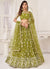 Lime Green Traditional Embroidered Wedding Lehenga Choli