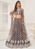 Brown Sequence Embroidery Wedding Lehenga Choli