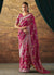 Pink Dual Tone Floral Paithani Banarasi Dola Silk Saree