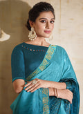Royal Blue Wedding Saree In USA