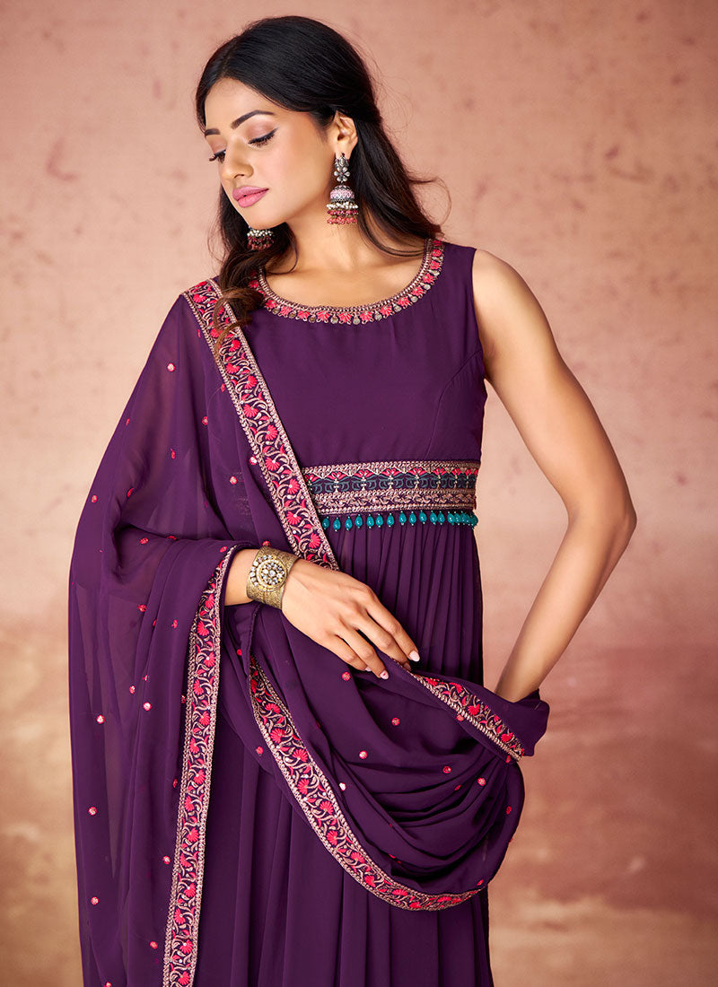 Buy Anarkali Palazzo Suit
