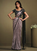 Black And Pink Designer Saree In USA Canada