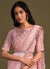 Soft Pink Sequence Embroidery Designer Saree In USA UK Canada