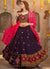 Purple And Pink Kutchi Embroidered Rajwadi Chaniya Choli