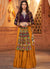 Yellow And Purple Kutchi Embroidered Rajwadi Chaniya Choli