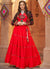 Red And Black Kutchi Embroidered Rajwadi Chaniya Choli