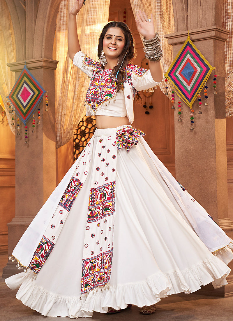 Shop Latest Navratri Lehenga Online Free Shipping In USA, UK, Canada, Germany, Mauritius, Singapore With Free Shipping Worldwide.