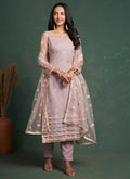 Lilac Purple Embroidery Salwar Suit In Usa Uk Canada