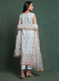 Ice Blue Embroidery Salwar Suit In USA UK Germany