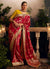 Bridal Red Multi Embroidered Traditional Silk Saree