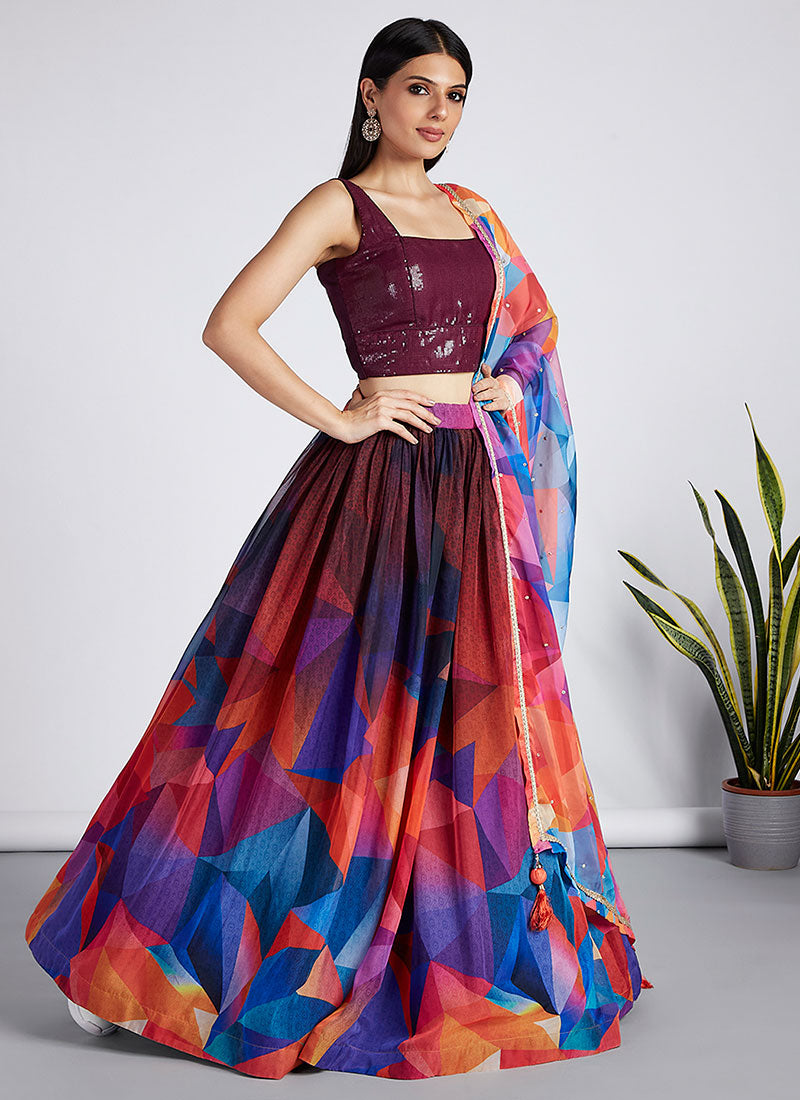 Shop Wedding Lehenga Choli In USA, UK, Canada, Germany, Mauritius, Singapore With Free Shipping Worldwide.