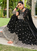 Black Anarkali Palazzo Suit In Usa Canada