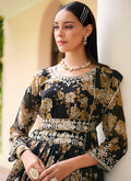 Black Sequence Embroidery Floral Anarkali Suit In USA