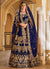 Blue Traditional Embroidery Wedding Lehenga Choli