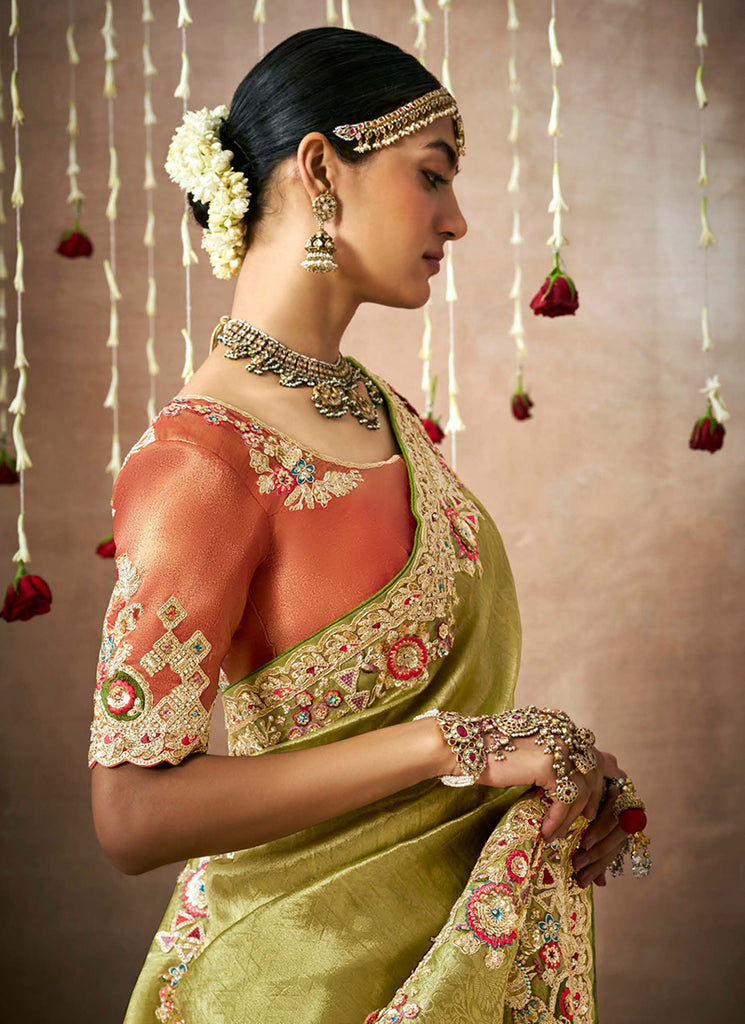 Buy Tissue Silk Saree In USA UK Canada