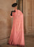 Soft Peach Weaved Traditional Satin Silk Saree