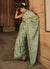 Green Weaved Traditional Satin Silk Saree
