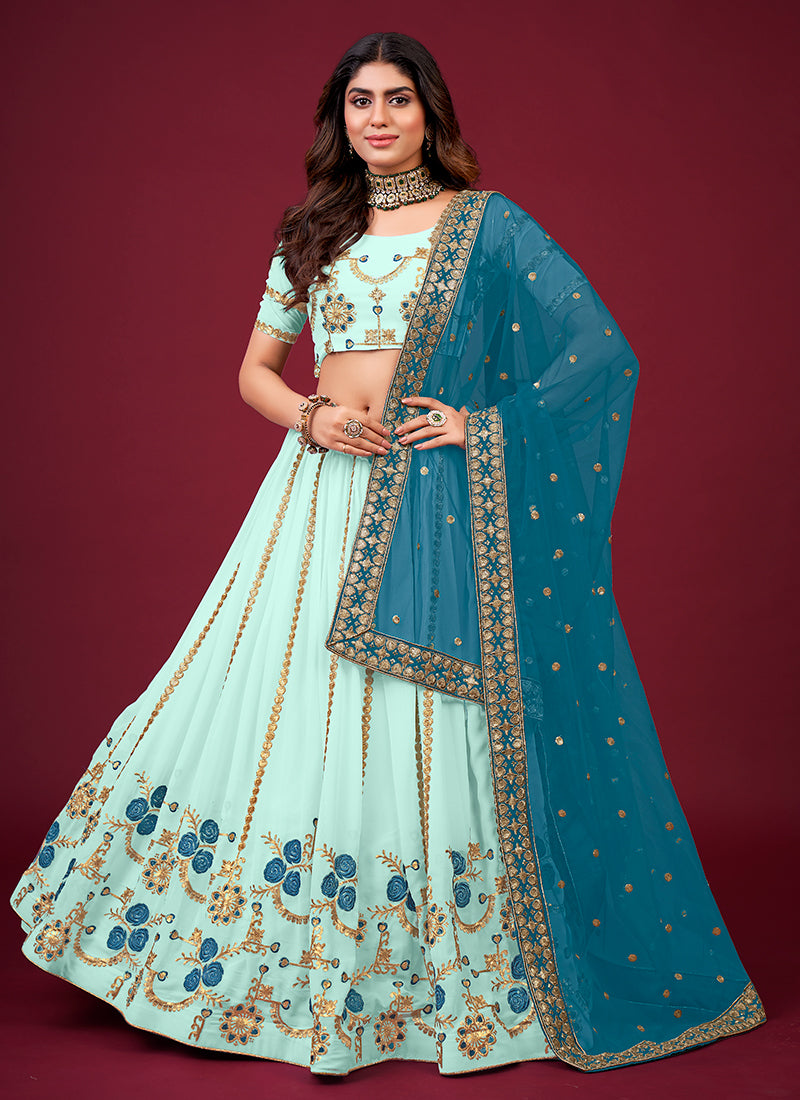 Shop Wedding Lehenga In USA, UK, Canada, Germany, Mauritius, Singapore With Free Shipping Worldwide.