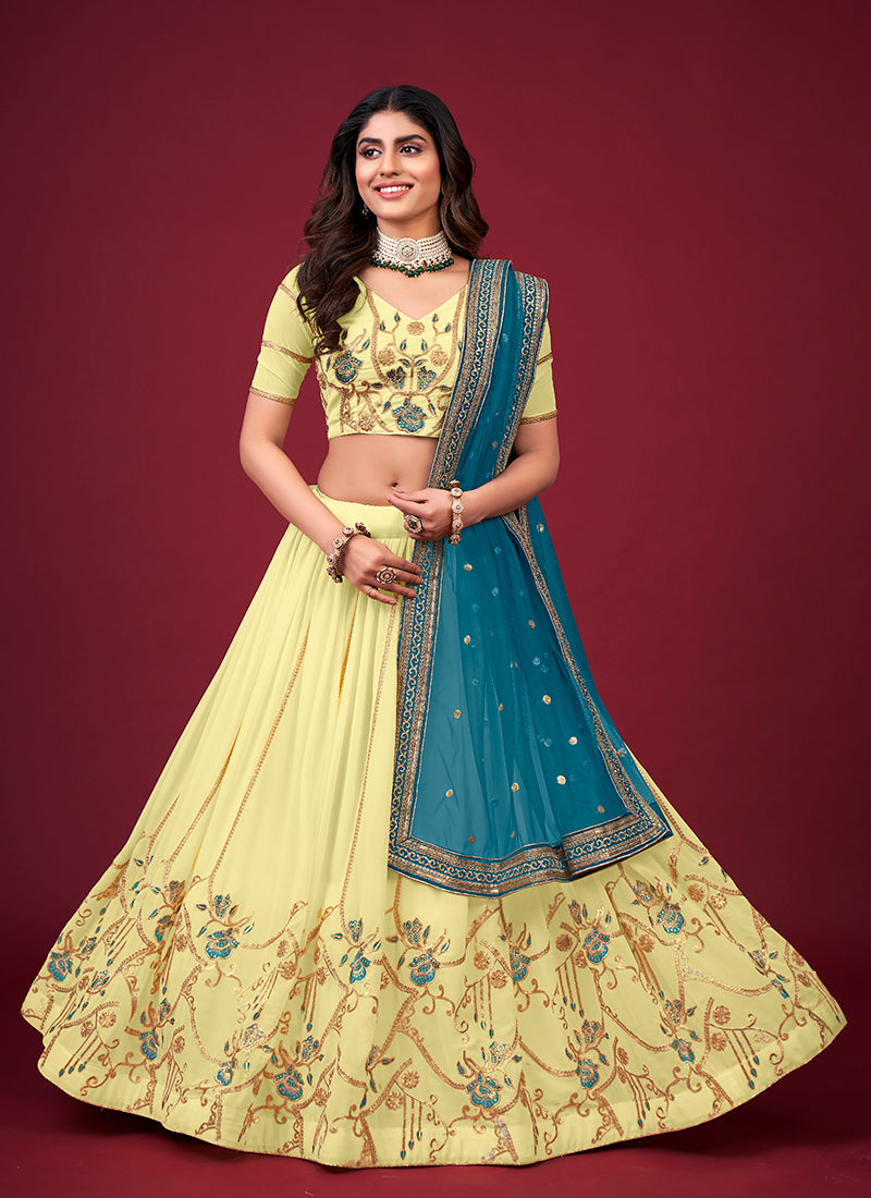 Shop Wedding Lehenga In USA, UK, Canada, Germany, Mauritius, Singapore With Free Shipping Worldwide.