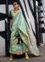 Pastel Green Handloom Woven Floral Printed Silk Saree