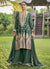 Dark Green Multi Embroidery Sharara Style Suit