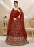 Bridal Red Sequence Embroidery Wedding Lehenga Choli