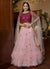 Pink Two Tone Sequence Embroidery Designer Lehenga Choli