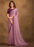 Purple Multi Embroidery Traditional Festive Saree