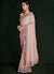 Salmon Pink Multi Embroidery Lucknowi Saree In USA Pennsylvania