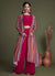 Pink Multi Embroidered Cape Style Co-Ord Palazzo Set