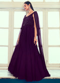 Purple Sequence Designer Gown In USA UK