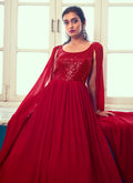 Red Sequence Designer Gown In USA Germany
