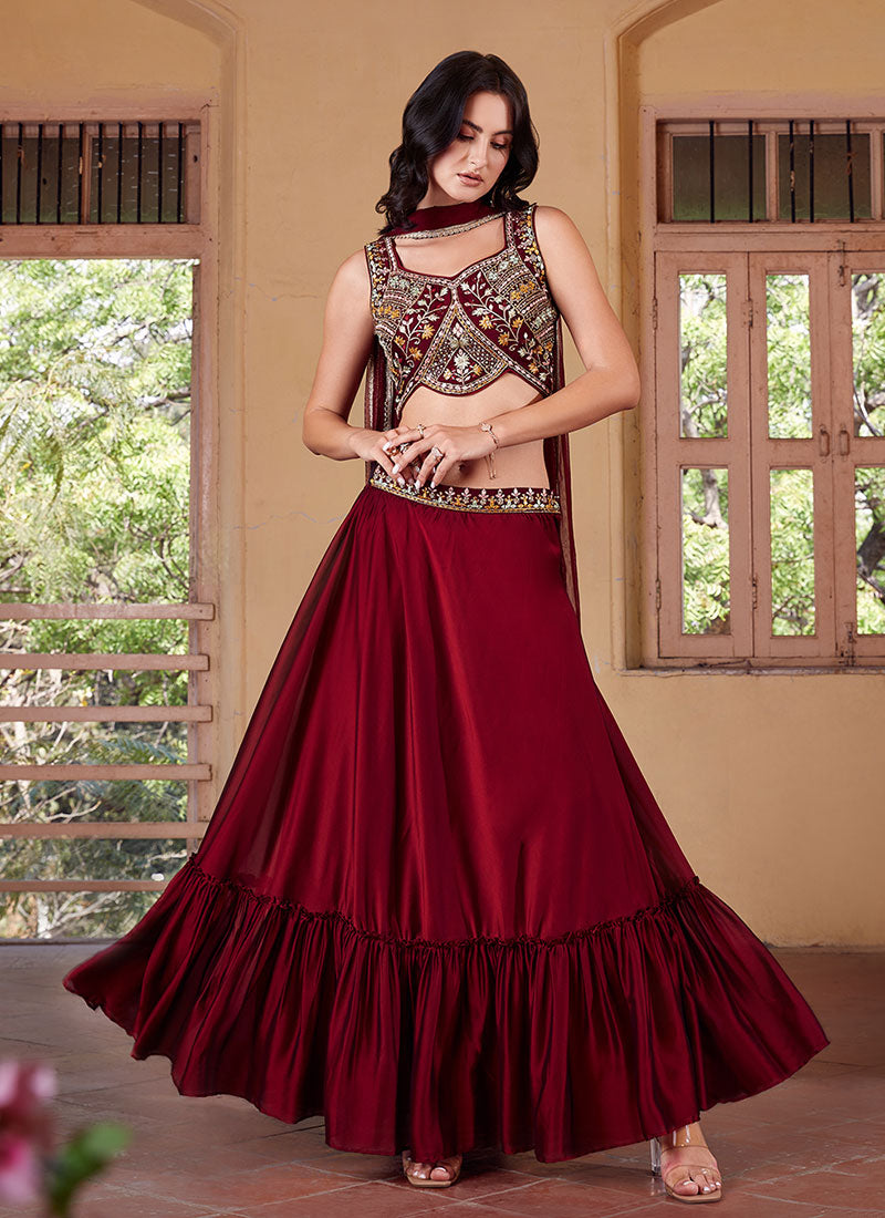 Buy Engagement Lehengas