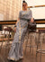 Grey Zari Weaved Handloom Viscose Silk Saree