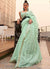 Sea Green Zari Weaved Handloom Viscose Silk Saree