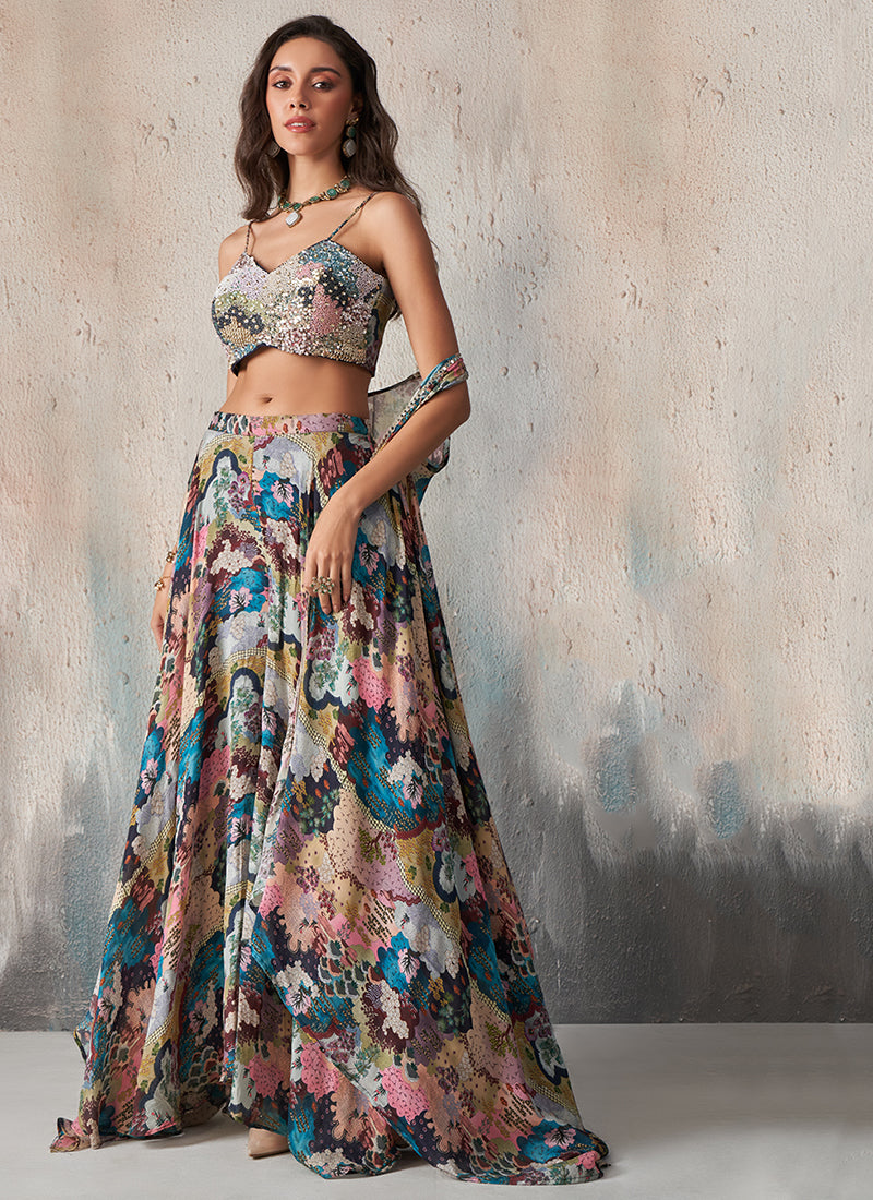Buy Traditional Sharara Choli In USA UK Canada