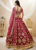 Maroon Mirror Embroidery Lehenga Choli In USA Canada